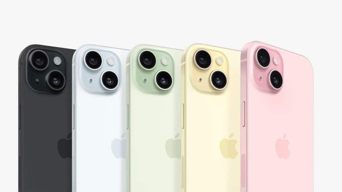 iphones de différentes couleurs